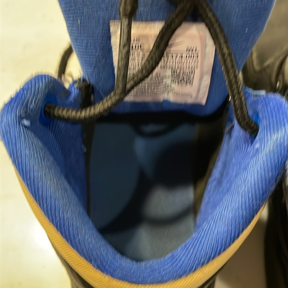 Nike Manoa Black Blue Leather Traction High Top Sneaker Boots Kids Youth 10C - Picture 6 of 8